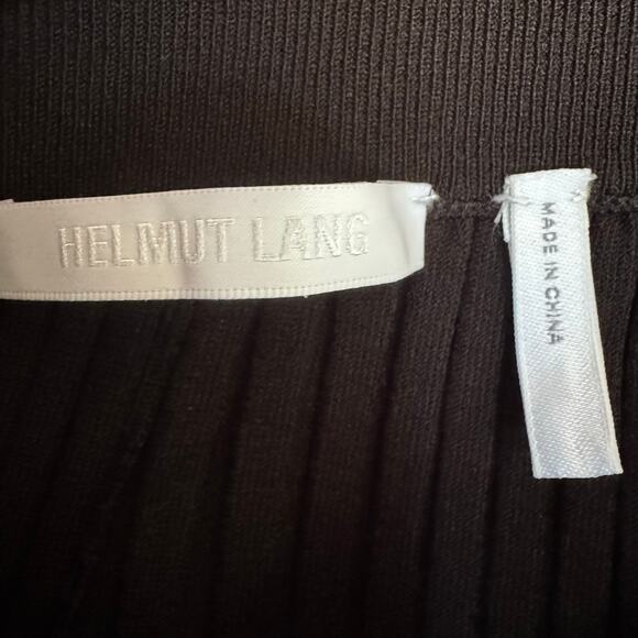 Helmut Lang Pants Black Pleated Knit Medium Luxury Capsule Versatile Minimalist - Picture 7 of 9